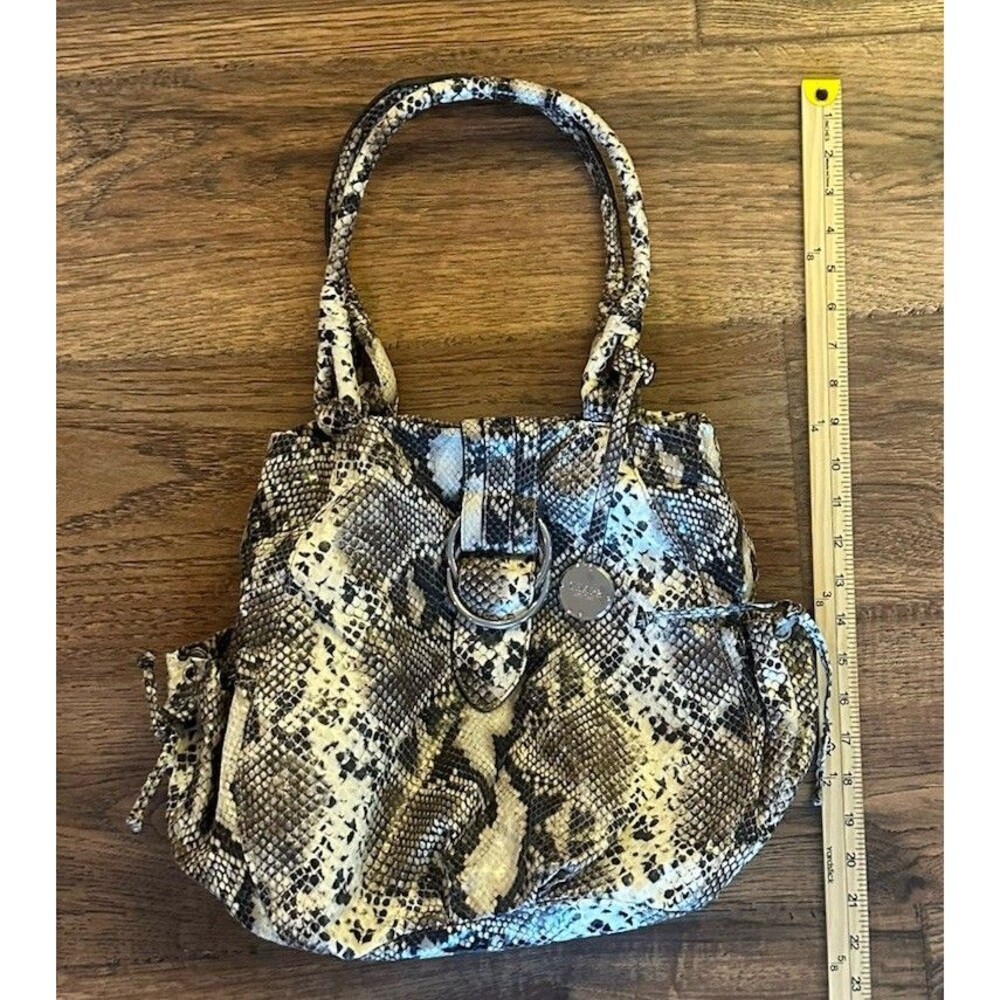 Chaps Python Purse Shoulder Snakeprint - image 6